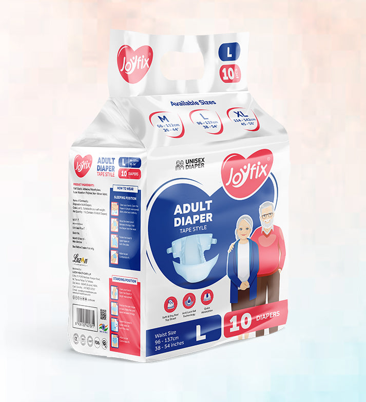 Joyfix Premium Adult Diapers Tape Style