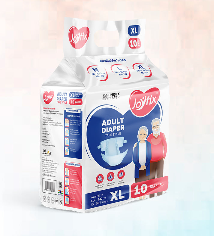 Joyfix Premium Adult Diapers Tape Style