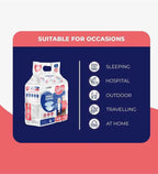 JOYFIX Adult Tape Diapers | Unisex Adult Diapers - L  Pack of 6 (60 Pieces)