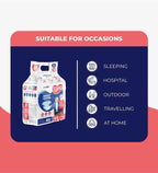 JOYFIX Adult Tape Diapers | Unisex Adult Diapers - XL - Pack of 6 (60 Pieces)