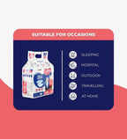 JOYFIX Adult Tape Diapers | Unisex Adult Diapers - M - Pack of 4 (40 Pieces)